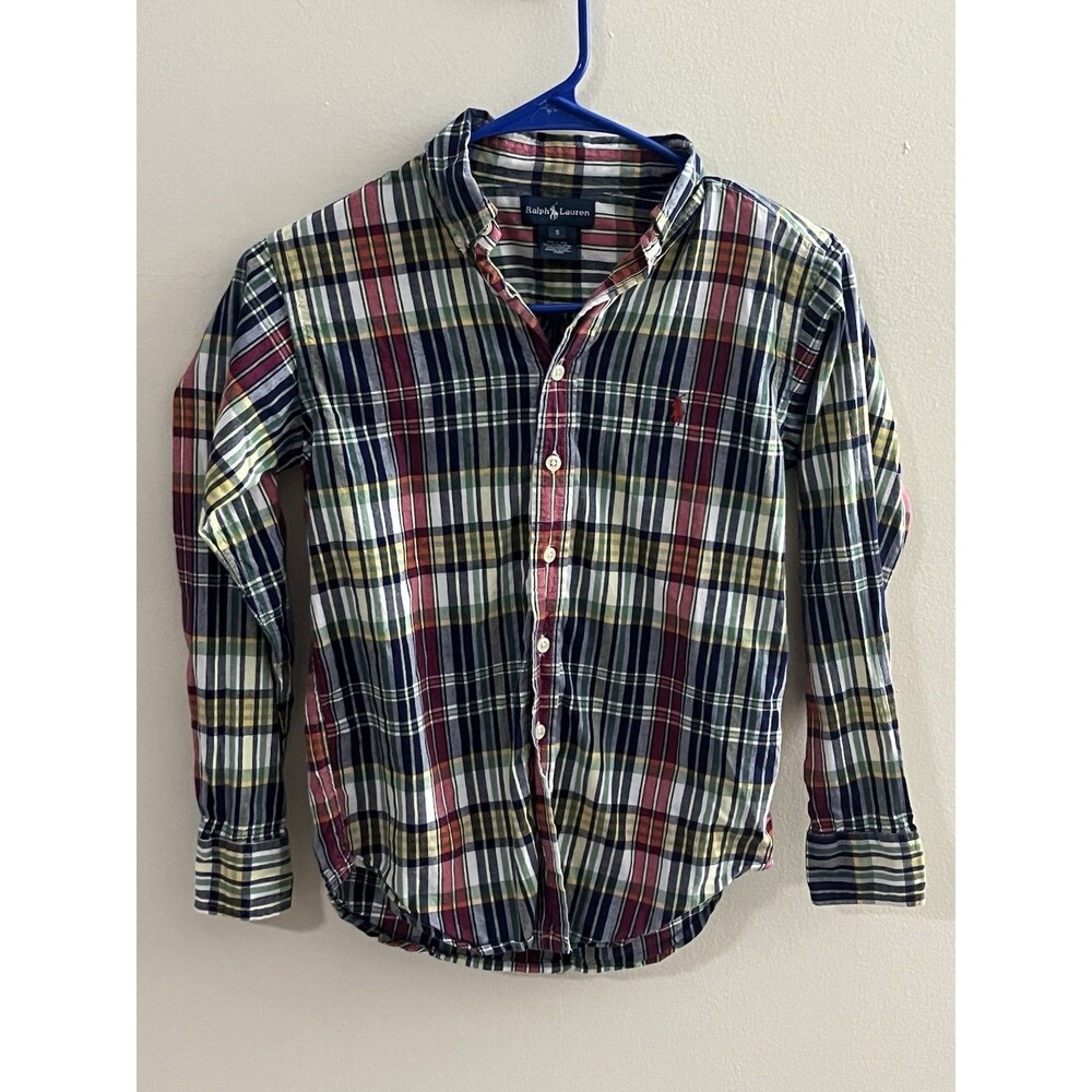 Polo Ralph Lauren PLAID Boys Button Up Shirt MULTI